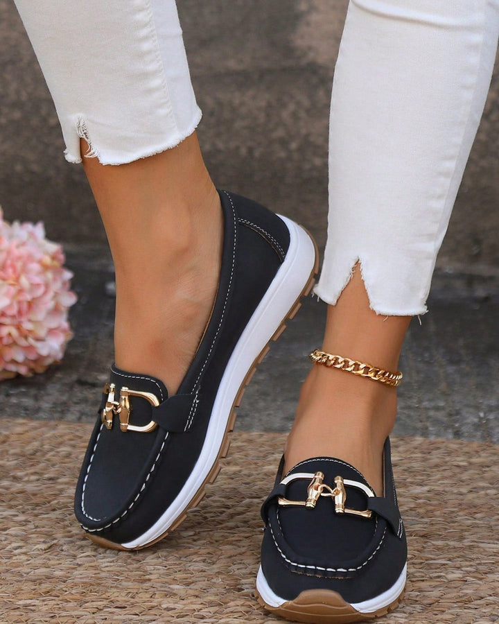 Harriet | Buckle Flat Moccasins