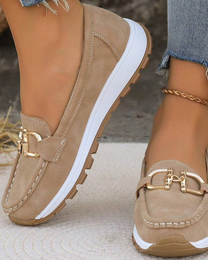 Harriet | Buckle Flat Moccasins