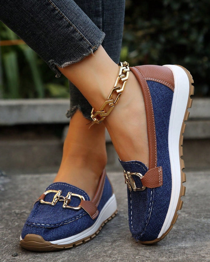 Harriet | Buckle Flat Moccasins