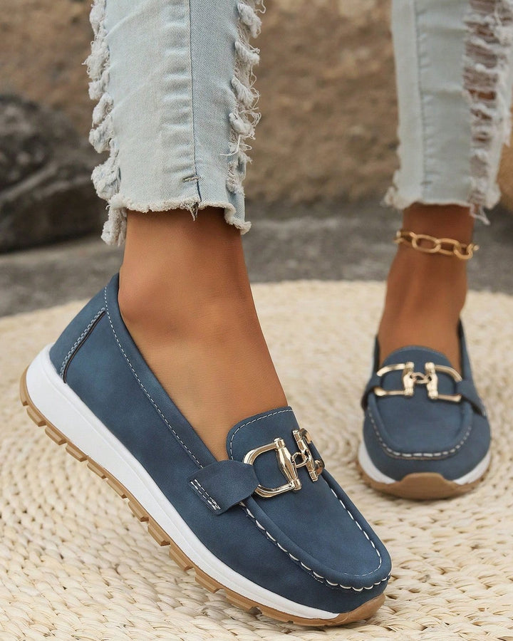 Harriet | Buckle Flat Moccasins
