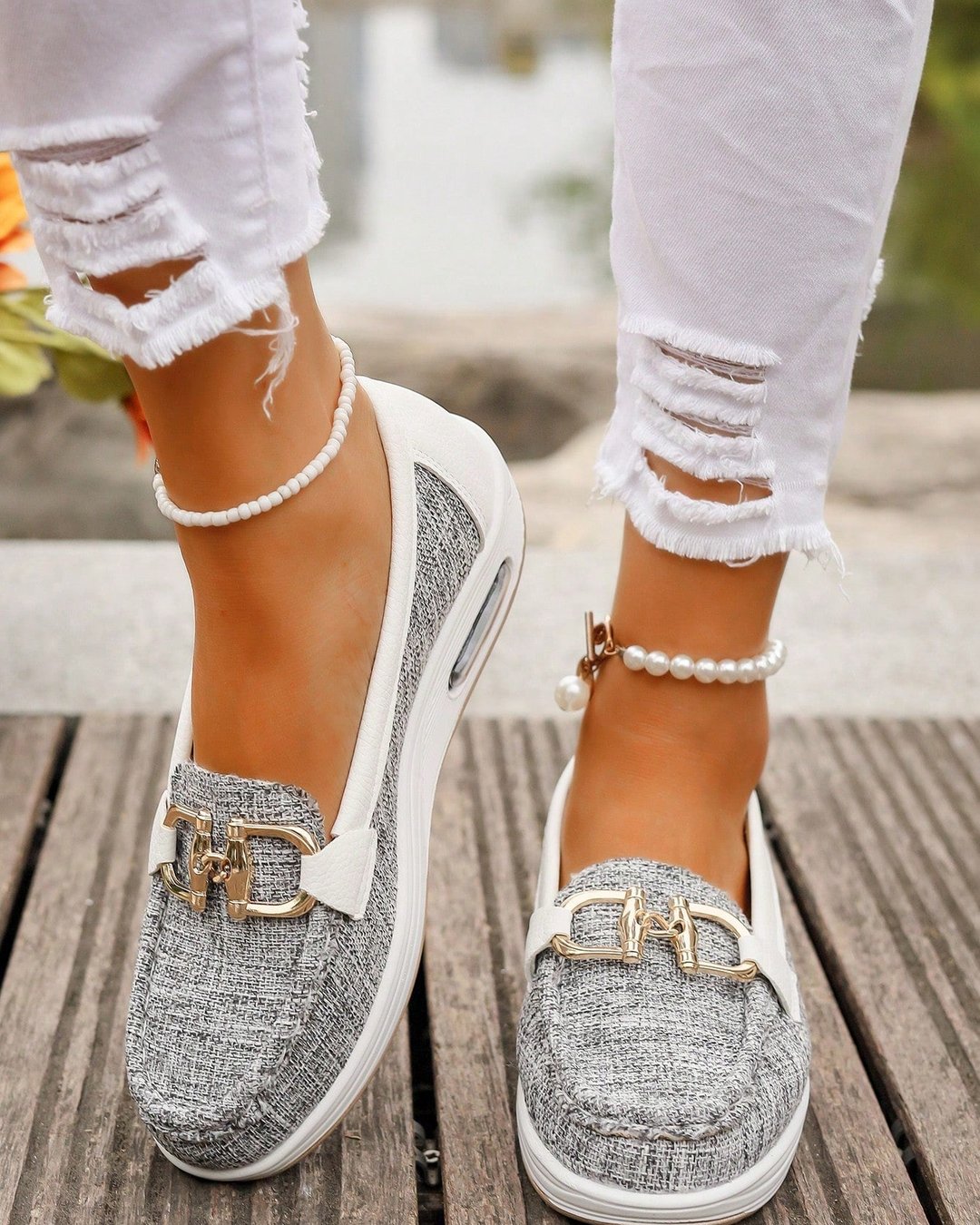 Harriet | Buckle Flat Moccasins