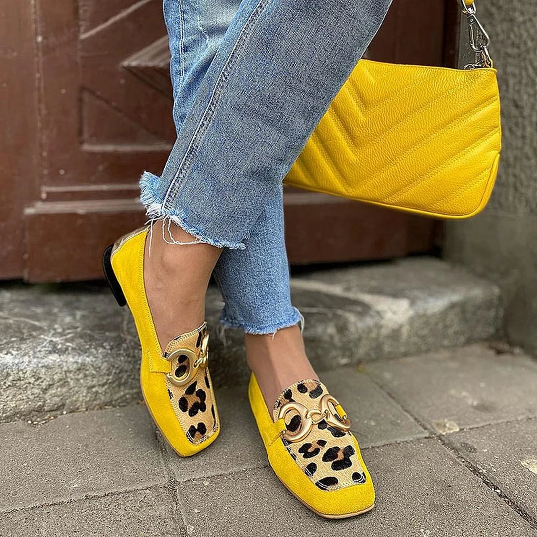 Genevieve | Animal Print Loafers