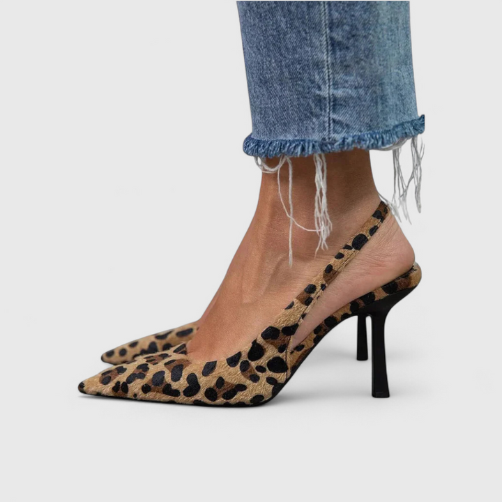 Catherine | Leopard Print Orthopedic Heels