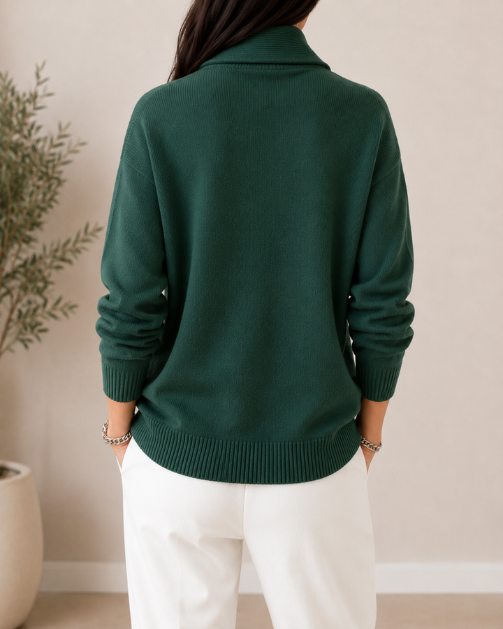 Marlene | Shawl Collar Knit Sweater