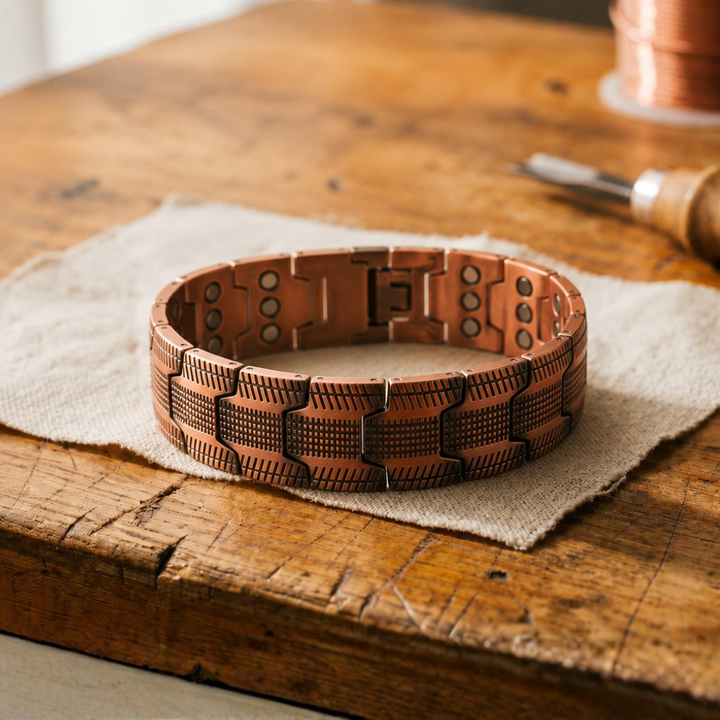 Crag | Antiqued Copper Link Bracelet