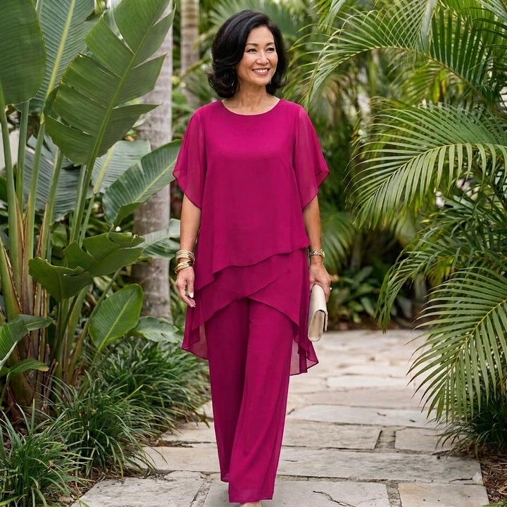 Vivienne | Elegant Asymmetric Two-Piece Set