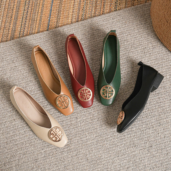 Rosalind | Square-Toe Flats