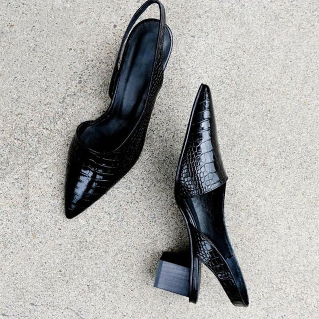 Madeleine | Wide-Toe Heeled Pumps