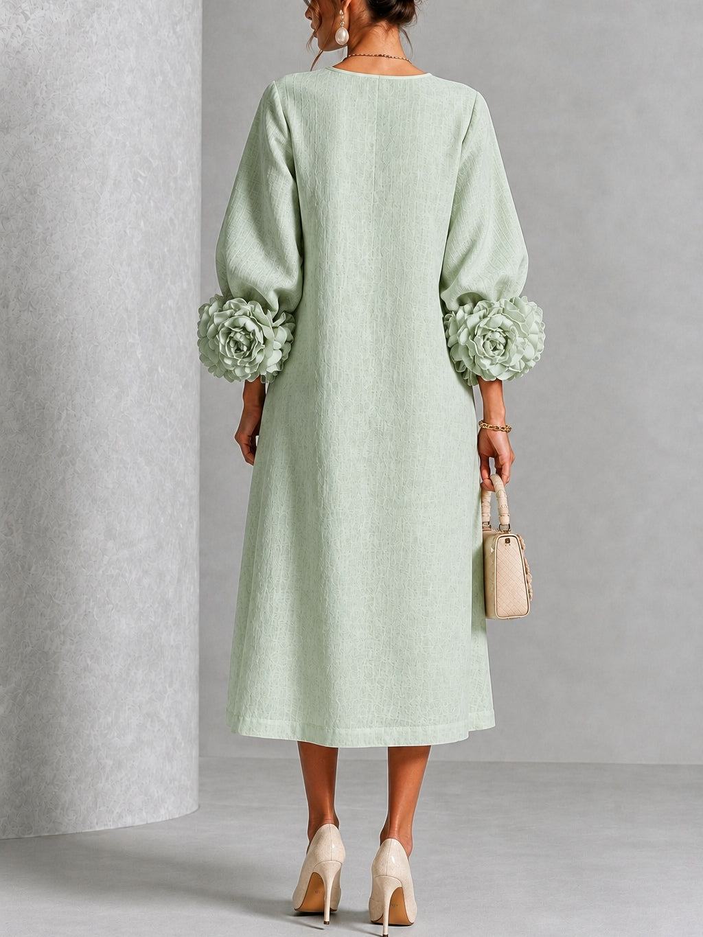 Helena | Floral Button Midi Dress