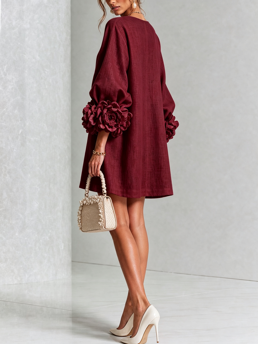 Scarlett | Floral Button Mini Dress