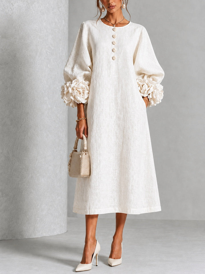 Blanche | Floral Button Midi Dress
