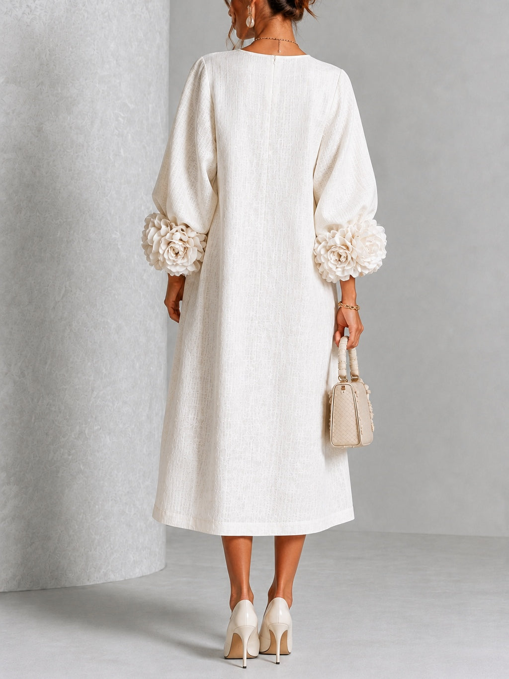 Blanche | Floral Button Midi Dress