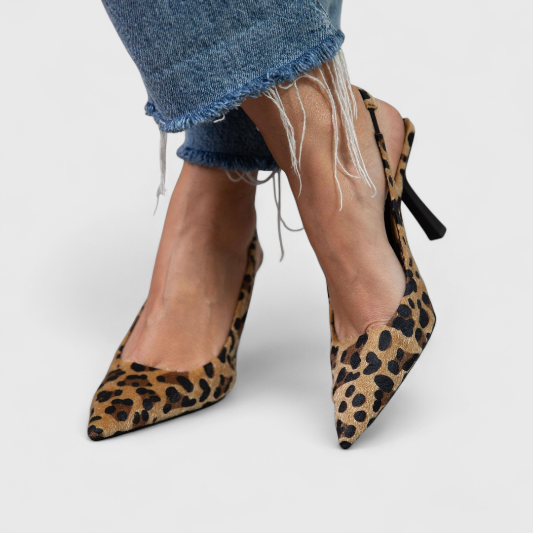 Catherine | Leopard Print Orthopedic Heels