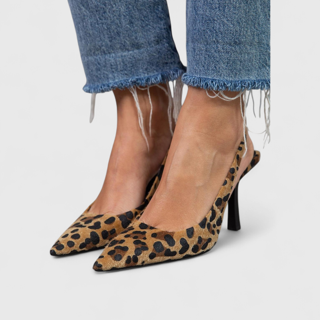 Catherine | Leopard Print Orthopedic Heels