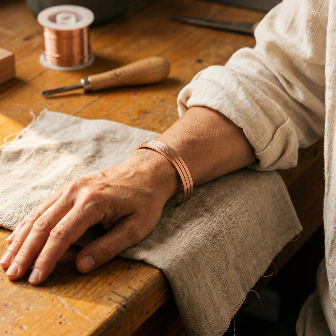 Core | Triple-Groove Copper Cuff