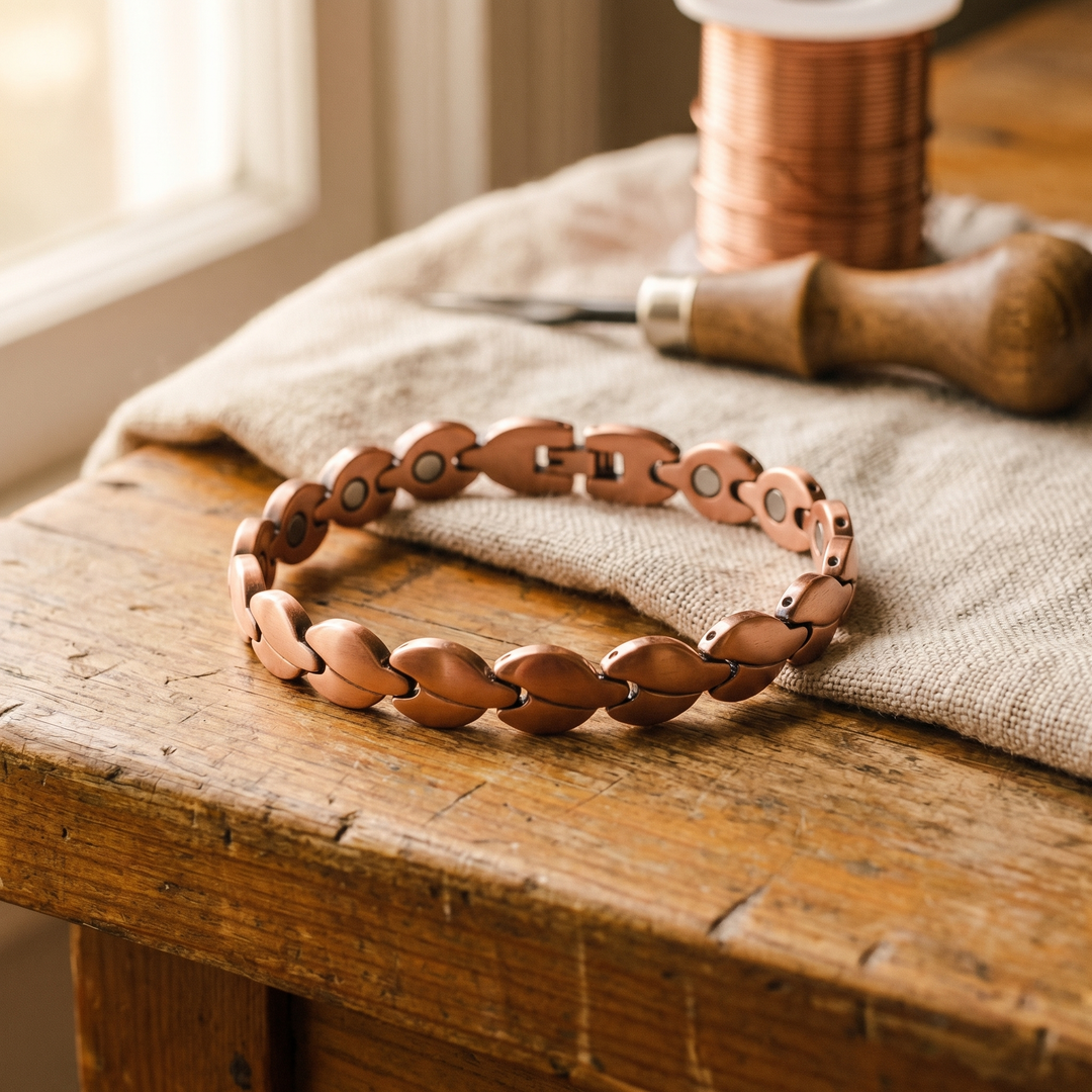 Marsh | Oval Link Copper Anklet
