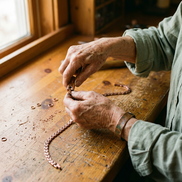 Haze | Mesh Link Copper Necklace