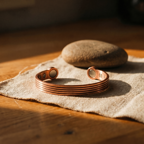 Ridge | Grooved Copper Cuff