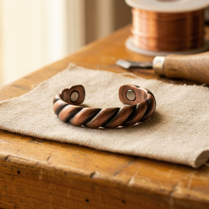Tine | Twisted Ridge Copper Ring