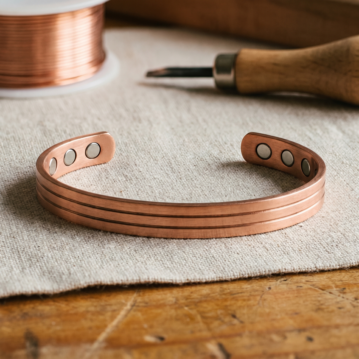 Core | Triple-Groove Copper Cuff