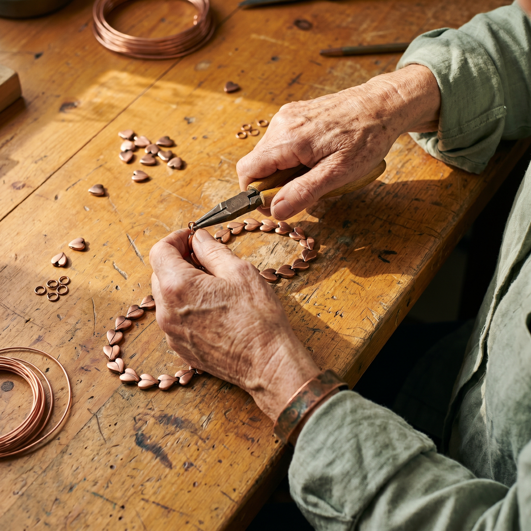 Briar | Heart Link Copper Necklace