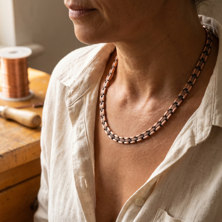 Haze | Mesh Link Copper Necklace