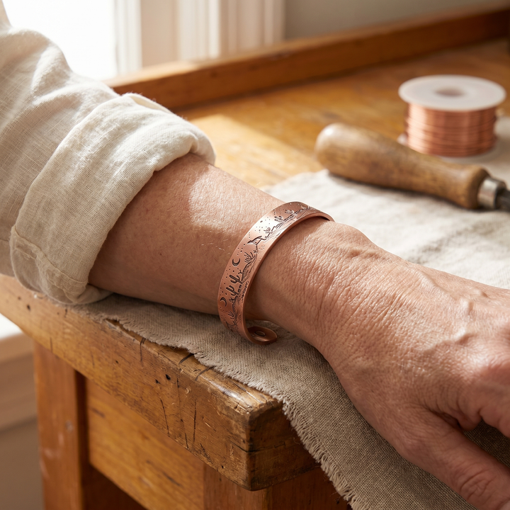 Cove | Desert Landscape Engraved Copper Bangle