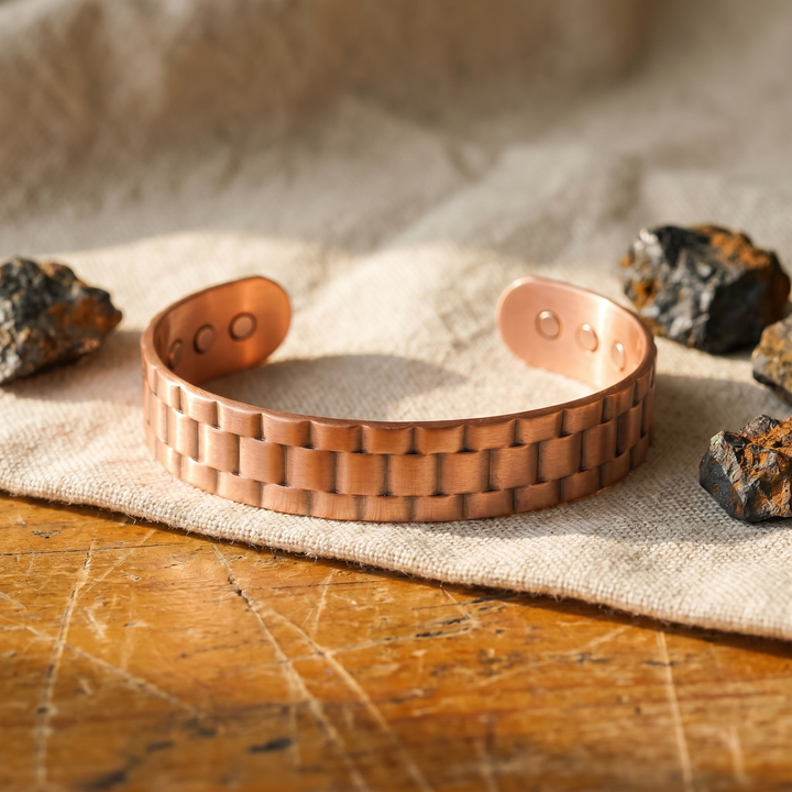 Ore | Wide Watch-Link Copper Cuff