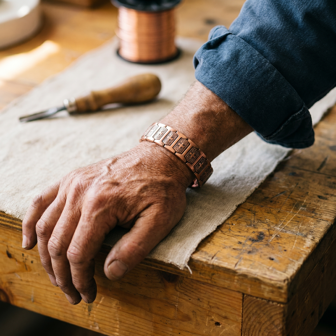 Gale | Dotted Link Copper Bracelet