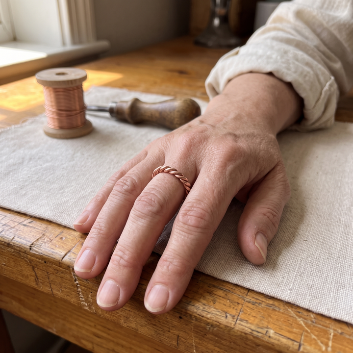 Thistle | Copper Tensor Ring