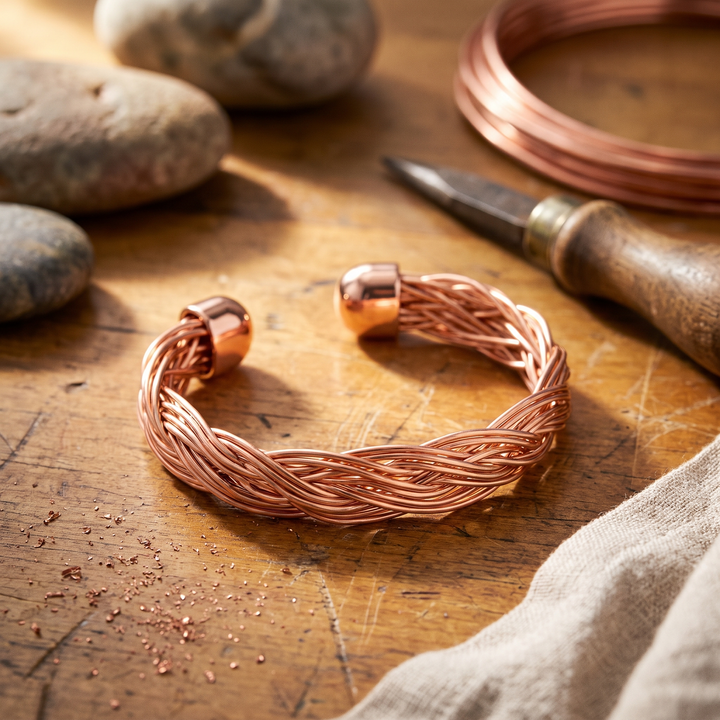 Elm | Braided Copper Cuff