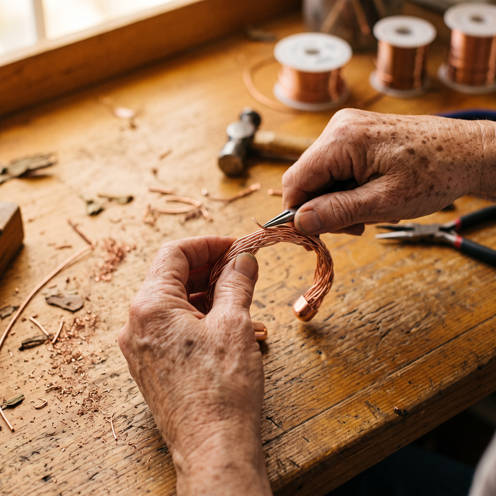 Elm | Braided Copper Cuff