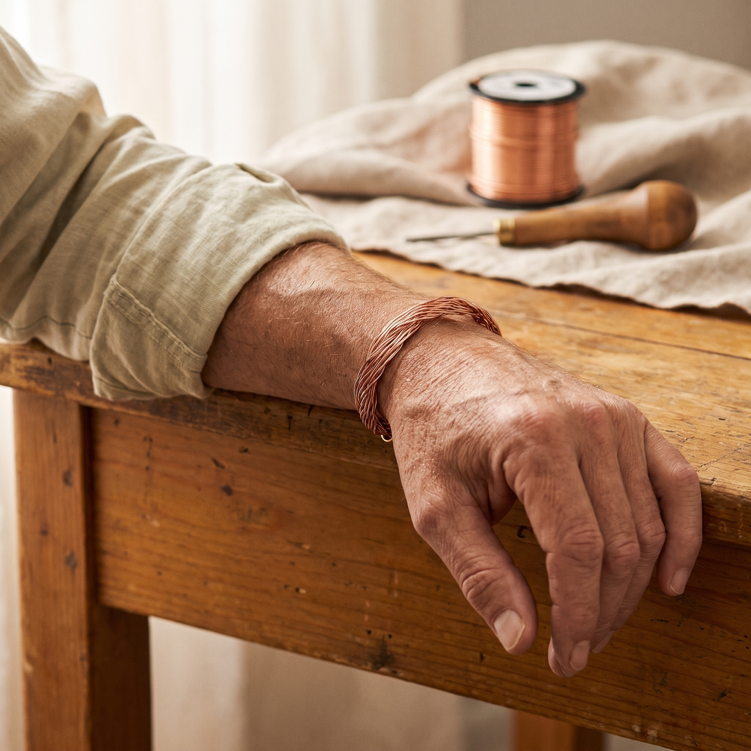 Elm | Braided Copper Cuff