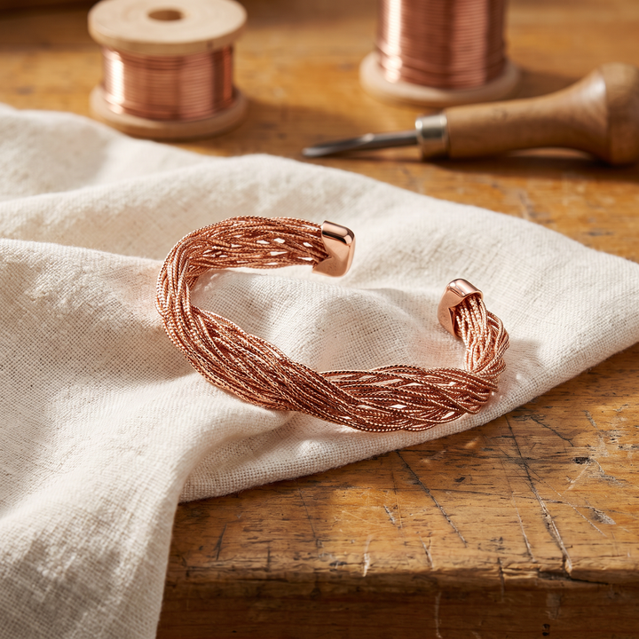 Finch | Twisted Torsade Copper Bangle