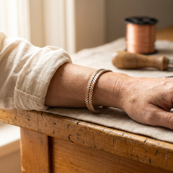 Copse | Herringbone Copper Cuff