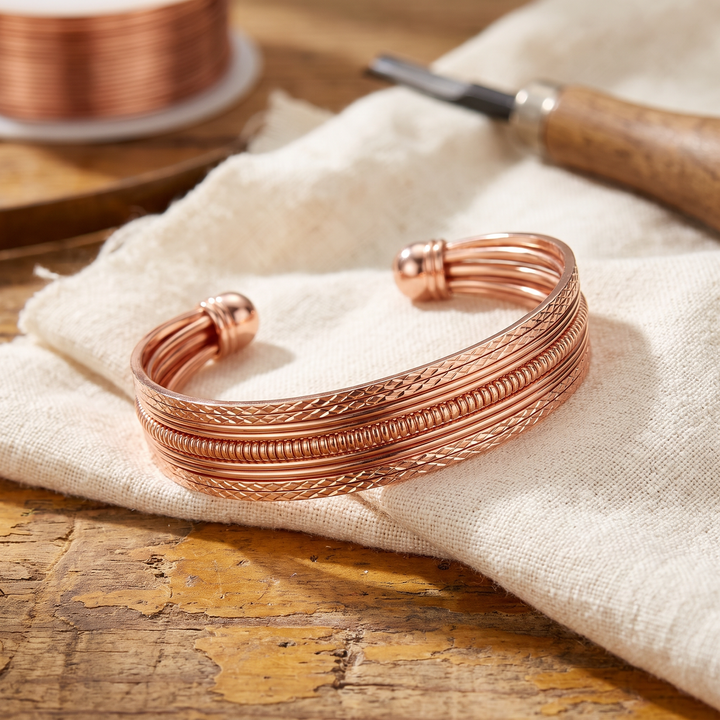 Weave | Six-Strand Wire Copper Bangle