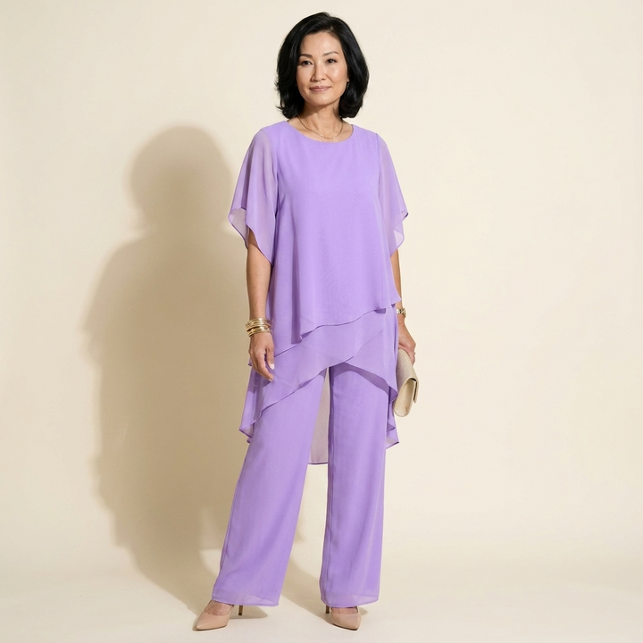 Vivienne | Elegant Asymmetric Two-Piece Set