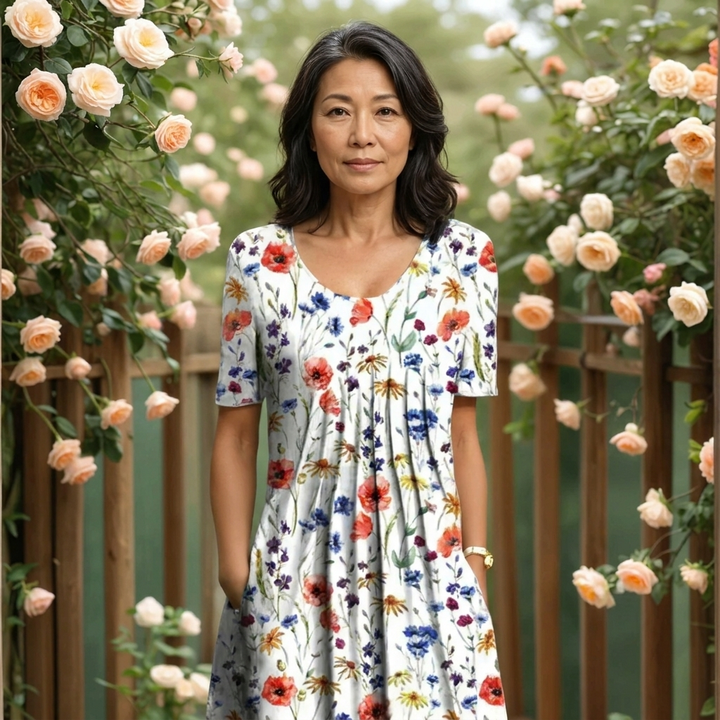 Margaret | Elegant Tummy-Skimming Dress