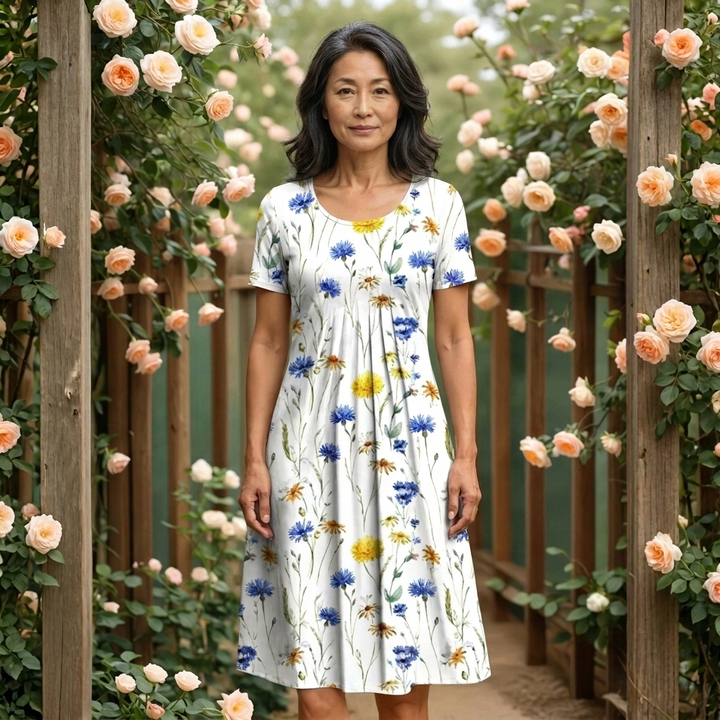 Margaret | Elegant Tummy-Skimming Dress