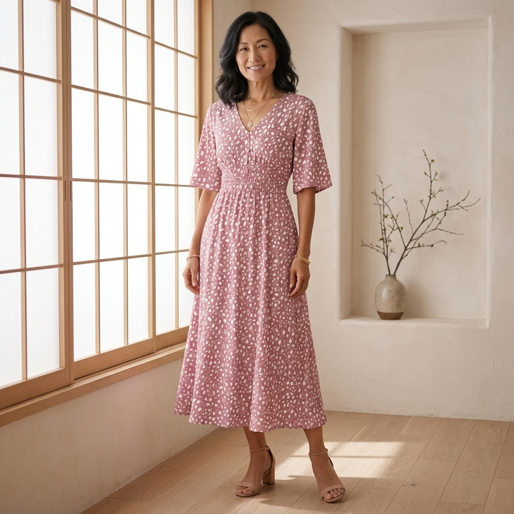 Beatrice | Figure-Flattering Elegant Midi Dress