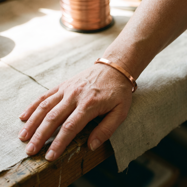 River | Smooth Copper Bangle