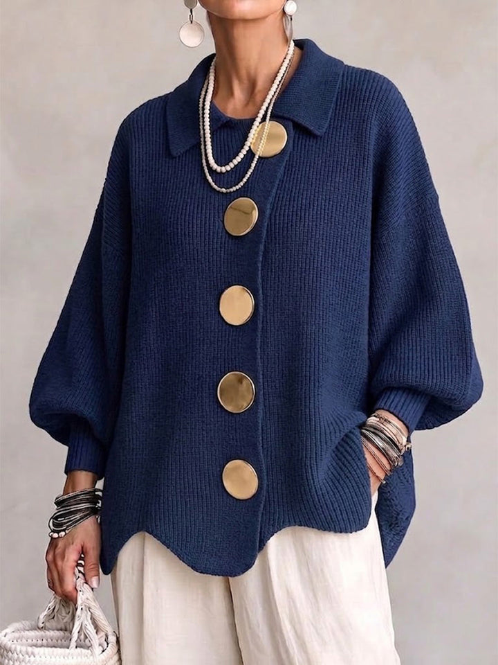 Marianne | Round Button Knit Cardigan