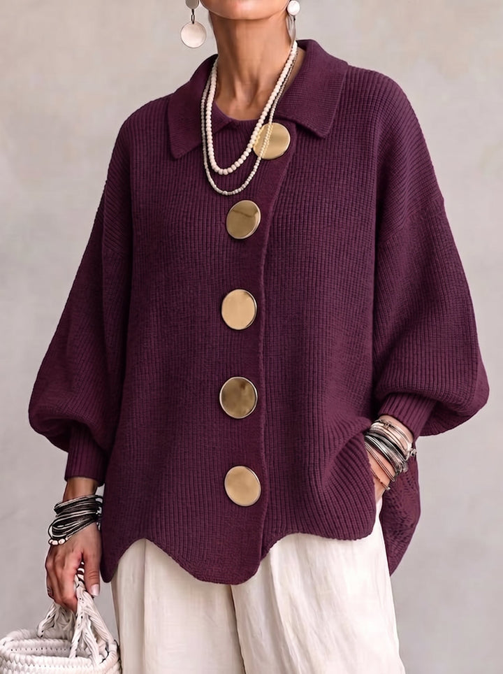 Marianne | Round Button Knit Cardigan