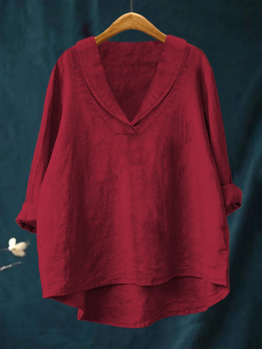 Rosalind | Relaxed V-Neck Blouse